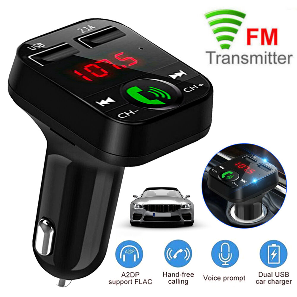 Wireless Bluetooth FM Transmitter Car MP3 Player Hands-free Charger UK